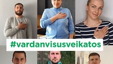 &bdquo;Eurovaistinės&ldquo; skiepijamas saugus sveikinimosi būdas plinta &ndash; vis daugiau žmonių glaudžia ranką prie &scaron;irdies