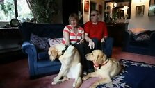 Claire Johnson ir Markas Gaffey su savo &scaron;unimis