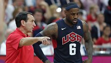 Mike'as Krzyzewskis ir LeBronas Jamesas