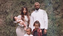 Kim Kardashian ir Kanye Westas su vaikais Chicago, North ir Saintu