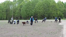 &Scaron;iauliuose įrenginėjamas regbio stadionas Gardino gatvėje