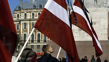 Minėjimas prie Rygos Laisvės paminklo 