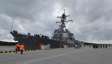 Ketvirtadienio vakarą Klaipėdos uoste, centriniame terminale prisi&scaron;vartavo JAV karo laivas &bdquo;USS OSCAR AUSTIN&ldquo;.