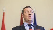 Artūras Zuokas Vilniaus rotu&scaron;ės Mero menėje.