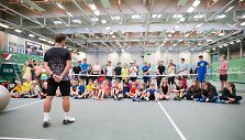 Jaunųjų tenisininkų treniruotėje &ndash; netikėtas Ričardo Berankio apsilankymas