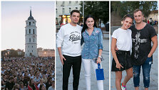 &bdquo;Kine po žvaigždėmis&ldquo; &ndash; Jonas Nainys, Simona Nainė, Viktorija &Scaron;aulytė, Julius Mocka