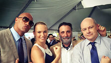 Caroline Wozniacki ir &bdquo;Ballers&ldquo; aktoriai