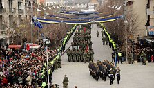 Kosovo saugumo pajėgų paradas Pri&scaron;tinoje