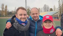 Dominykas Vaitiekūnas su mama Jolanta ir tėčiu Broniumi, Panevėžio futbolo klubo &bdquo;Panevėžys&ldquo; direktoriumi