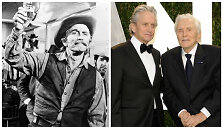 Kirkas Douglasas 1971-ųjų filme filme &bdquo;A Gunfight&ldquo; ir su sūnumi Michaelu 2012 metais &bdquo;Oskarų&ldquo; vakarėlyje