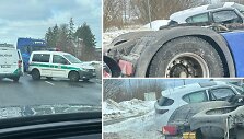 Panevėžyje susidūrė &bdquo;Scania&ldquo; ir lengvasis automobilis.
