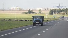 Baltarusijos miestas Astravas, &scaron;alia kurio i&scaron;dygs atominė jėgainė.