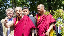 Dalai Lama lankėsi Tibeto skvere