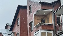 Vilniuje audra i&scaron;daužė balkoną