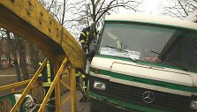 Autobuso ir sunkvežimio avarija &Scaron;ilutėje