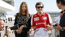 Dasha Kapustina ir Fernando Alonso