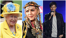 Karalienė Elizabeth II, Madonna ir Enrique Iglesias