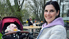 Urtė Gylienė su dukryte Milda