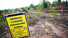 Kariuomenės i&scaron;minuotojai Klaipėdos rajone rado apie 2 tūkst. artilerijos sviedinių