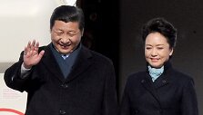 Kinijos prezidentas Xi Jinpingas su žmona Peng Liyuan