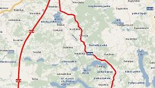 Uždaromo ruožo ir apylankos žemėlapis