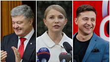 Petro Poro&scaron;enka, Julija Tymo&scaron;enko ir Volodymyras Zelenskis