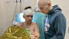Ukrainietė Olga, savo kūdikį apsaugojusi per ap&scaron;audymą