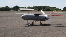 Britų kompanija &bdquo;MGI Engineering&ldquo; sukūrė droną &bdquo;SkyShark&ldquo; su miniatiūriniu reaktyviniu varikliu A300. Gamintojo nuotr.