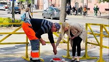 Vaivoryk&scaron;tės spalvų instaliacija Pylimo gatvėje