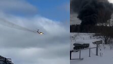 Rusijos Ivanovo srityje užsiliepsnojo ir sudužo karinis lėktuvas IL-76