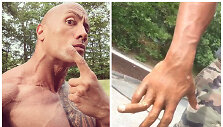 Dwayne'as Johnsonas pajuokavo susilaužęs pir&scaron;tą