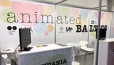 Lietuvos kino centro stendas  &bdquo;Annecy&ldquo; festivalyje