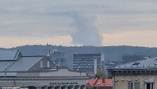 Garų stulpas i&scaron; Astravo AE spalio 7-osios rytą