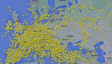Žemėlapyje &ndash; tu&scaron;čias dangus vir&scaron; Ukrainos. 