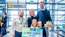 Kaunas airport millionth passenger