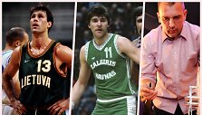 &Scaron;arūnas Marčiulionis, Arvydas Sabonis ir Gintaras Einikis.