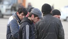 Per policijos reidą sulaikyti nelegalūs imigrantai Maskvoje