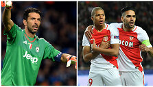G.Buffonas ir &bdquo;Monaco&ldquo; puolėjų duetas &ndash; R.Falcao ir K.Mbappe