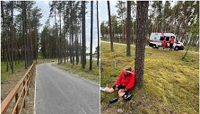 Naujame take traumą patyrusi dviratininkė kaltina turėklus. 