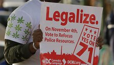 Kanapių legalizavimo rėmėjas JAV sostinėje Va&scaron;ingtone