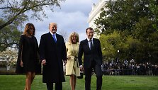 Prancūzijos prezidentas Emmanuelis Macronas atvyko į JAV