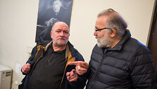 Algimanto Aleksandravičiaus portretų parodos &bdquo;&Scaron;imtmečiui &scaron;imtas&ldquo; atidarymas
