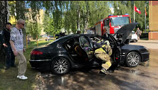 Automobilio gaisras Alytuje