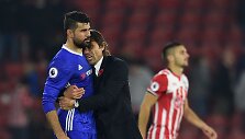 Antonio Conte ir Diego Costa