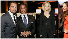 Leonardo DiCaprio ir Sylvesteris Stallone, Jennifer Lawrence ir Alicia Vikander