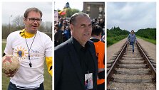 M.Mikutavičius, A.Kau&scaron;pėdas ir G.Tvarijonas siekia atkreipti dėmesį į apleistų aik&scaron;telių problemą Vilniuje.