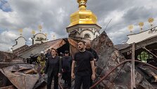 Volodymyras Zelenskis apsilankė Rusijos atakuotoje Kyjivo Pečorų lauroje