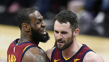 LeBronas Jamesas ir Kevinas Love'as