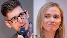 Istorikas Norbertas Černiauskas ir žurnalistė Živilė Kropaitė-Basiulė