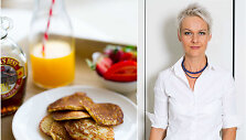 Nida Degutienė ir jos kepti blynai be miltų